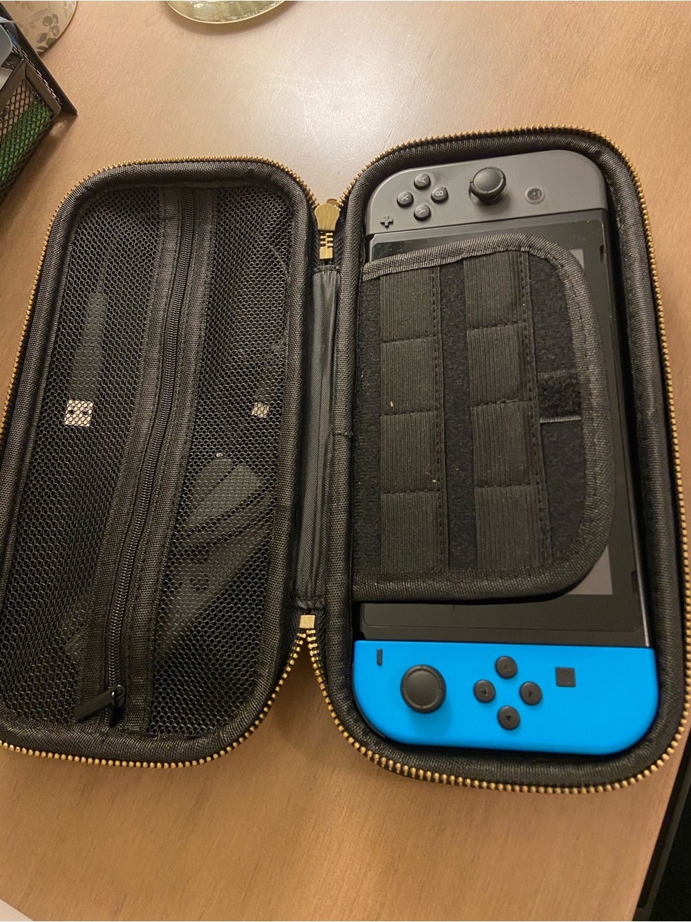 Nintendo Switch with Blue and Gray Joy-Con Controllers - Picture 6 of 9